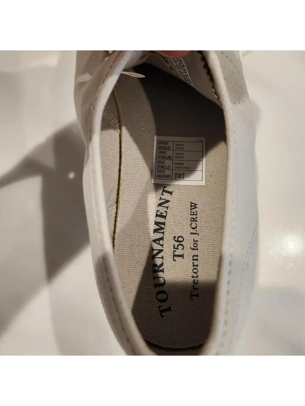 J.Crew x Tretorn Tournament T56 Sneakers Men's Size 12 beige NWOB